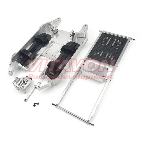 VITAVON CNC Aluminium #7075 Middle Chassis – Voor X-MAXX 1/5 (Compatibel met 1/5 Servo & Max 4)