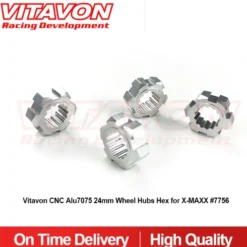 VITAVON CNC Aluminium 7075 24mm Wheel Hub Hex – voor Traxxas X-MAXX (#7756)