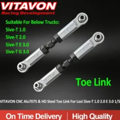Vitavon CNC Alu7075 Toe Links voor Losi 5ive 1/5