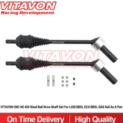 VITAVON CNC HD 45# Stalen Ball Drive Shaft Set voor Losi DBXL Electric & Gas