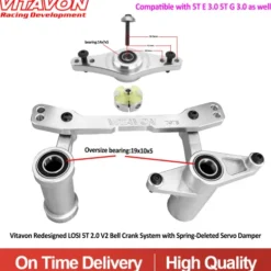 Vitavon V2 Bell Crank Systeem met Servo Saver Demper voor LOSI 5IVE-T