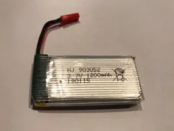 3.7v 1200mAh LiPo accu met BEC stekker