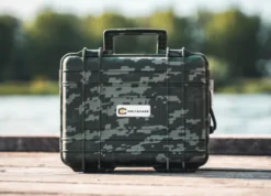 Voltacase Outdoorcase 105Ah LiFePO4 Camouflage (12 volt) (met plus- en minpool)