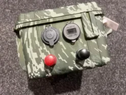 Voltacase Outdoorcase 105Ah LiFePO4 Camouflage (12 volt) (met plus- en minpool)