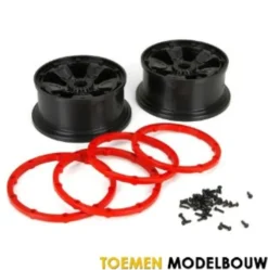 Wheel Beadlock Black 2 pieces – LOS45005