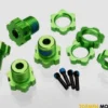 Wheel hubs splined 17mm green-anodized – TRX5353G