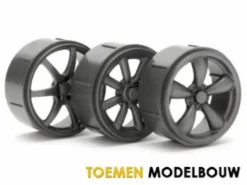 WHEEL SET TYPE 2 GUNMETAL MICRO RS4 – HPI73464