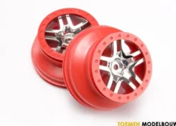 Wheels SCT Split Spoke chrome red beadlock style – TRX6872A