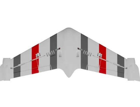 XFLY Eagle 40mm EDF Flying Wing ARTF met Gyroscoop – Rood