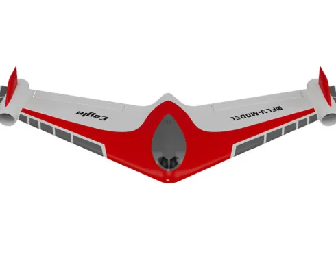 XFLY Eagle 40mm EDF Flying Wing ARTF met Gyroscoop – Rood