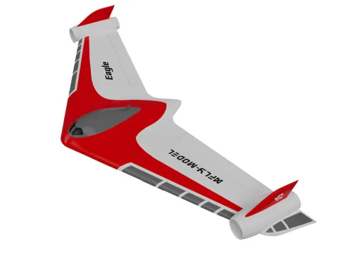 XFLY Eagle 40mm EDF Flying Wing ARTF met Gyroscoop – Rood