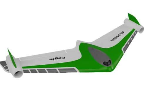 XFLY Eagle 40mm EDF Flying Wing ARTF met Gyroscoop – Groen