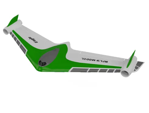 XFLY Eagle 40mm EDF Flying Wing ARTF met Gyroscoop – Groen