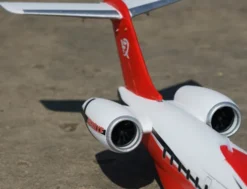XFly Twin 40mm J-65 EDF Business Jet PNP – Rood
