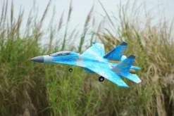 XFLY Twin 50MM SU-27 EDF 750MM Jet ARF – Blue Camo