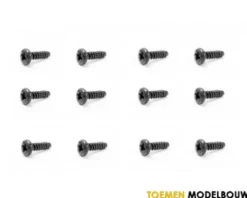 Yellow RC Round Head Self Tapping screws 2.6X12mm –YEL13021